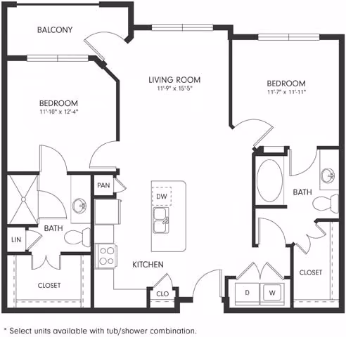 Unit 1423 1313 floor plan